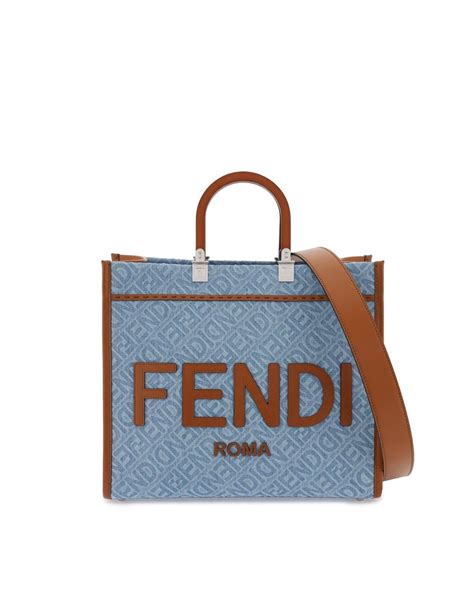 fendi tote replica|Fendi denim tote.